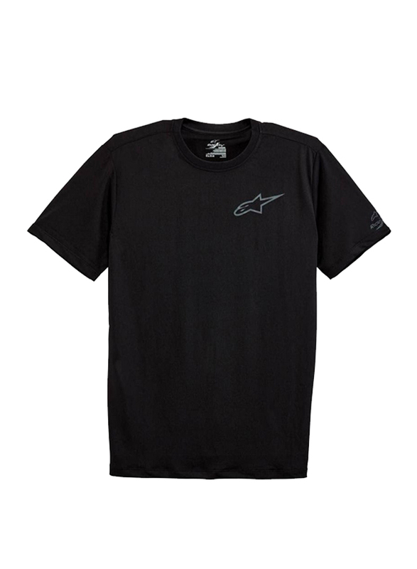 Alpinestars S.P.A. Pursue Performance Tee Short Sleeve T-Shirt for Men, Medium, Black