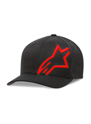 Alpinestars Corp Shift 2 Flexfit Baseball Cap for Unisex, L-XL, Black/Red