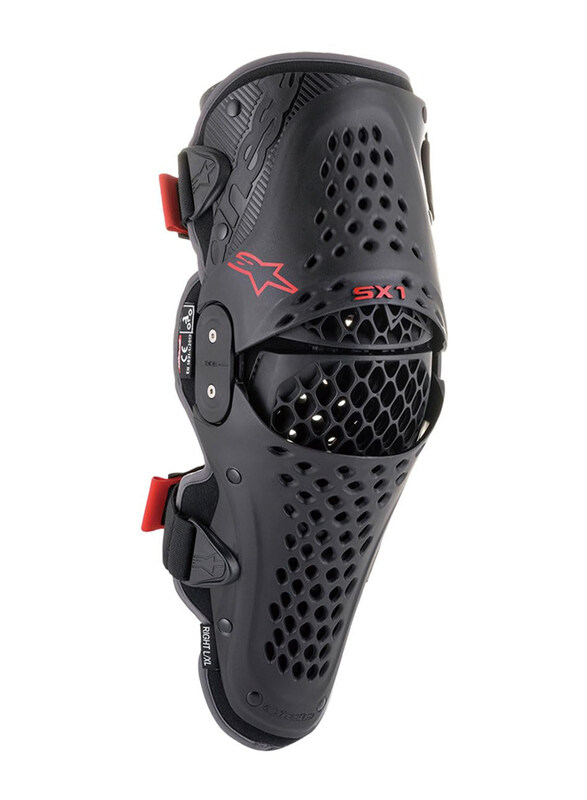 

Alpinestars SX-1 V2 Knee Protector, L/XL, Black/Red