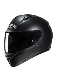 HJC C10 Solid Semi Flat Helmet, XXL, C10-SFBLK-2XL, Black