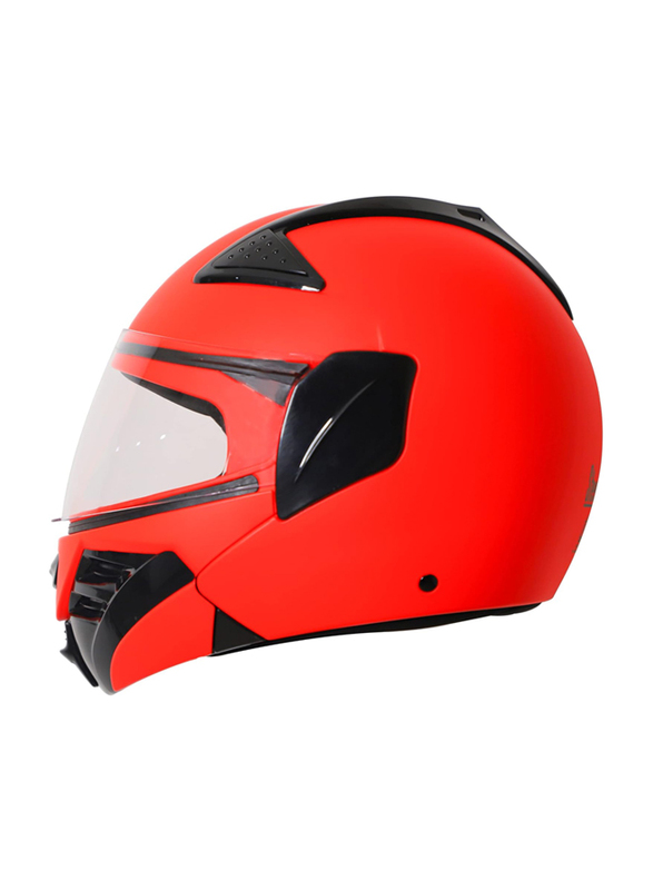 Steelbird SB-34 Flip Up Motorcycle Helmet, Large, Red