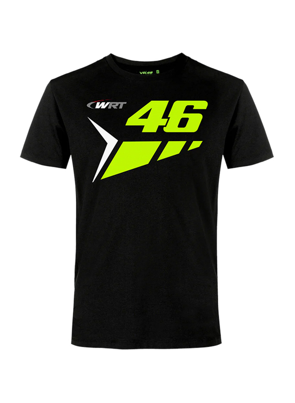 Valentino Rossi VR 46 WRT T-Shirt for Men, S, Black