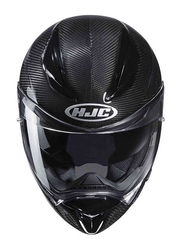 HJC F70 Carbon Solid Helmet, Large, F70-CAR-SOL-L, Black