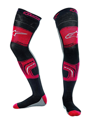 Alpinestars Knee Brace Socks, Small/Medium, Red/Black/Grey