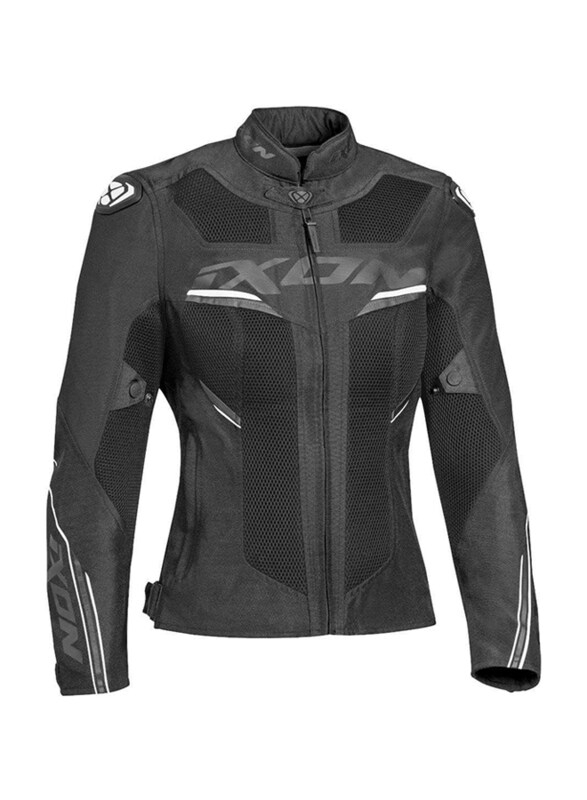 IXON Draco Lady Jacket, Black/White, Medium