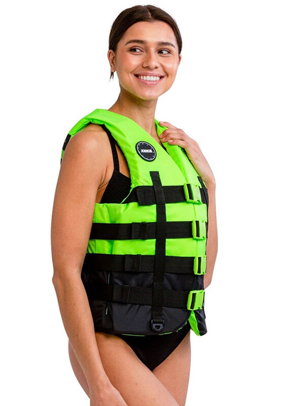 Jobe Sports International 4 Buckle Life Vest, XXXL, Lime/Black