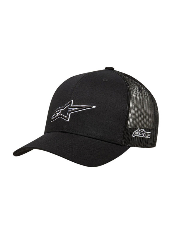 Alpinestars Ageless Outline Trucker Cap for Unisex, One Size, Black