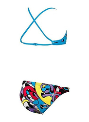 Arena G Cores Junior Bikini Set for Girls, 2 Pieces, Multicolour, 10-11 Years