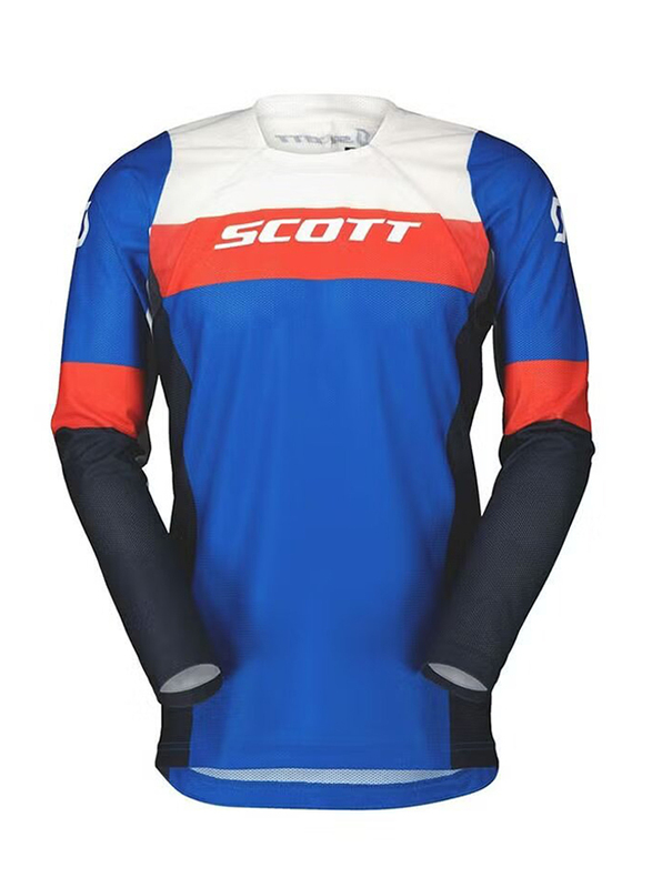 Scott 450 Angled Light 2023 Motocross Jersey for Men, M, Light Blue