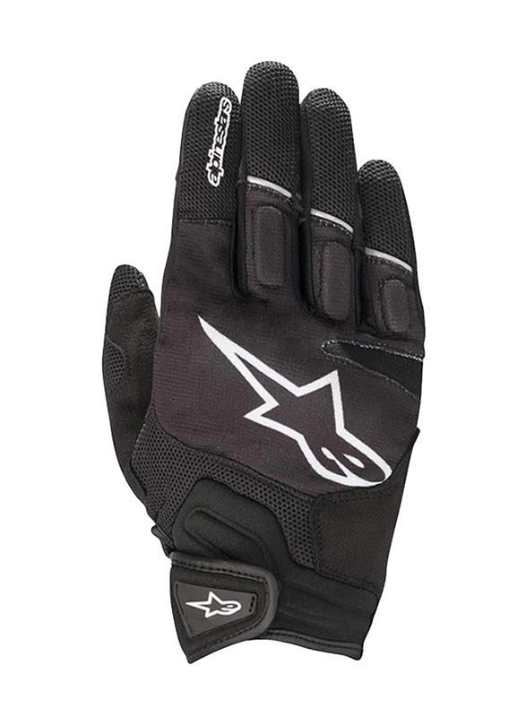 Alpinestars Motorcycle Atom Gloves for Men, Black/White, Large