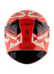 Vega Ryker D/V Elite-E Full Face Helmet, Medium, Orange