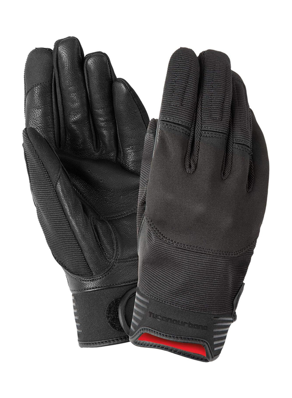 Tucano Urbano Krill Motorcycle Leather Gloves, Medium, Black