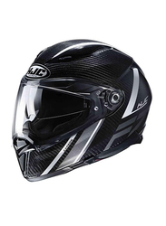 HJC F70 Carbon Eston Helmet, Medium, F70-MC5-M, Black/Grey