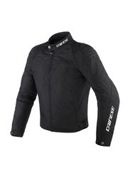 Dainese Avro D2 Tex Jacket, Black/White, Size 52