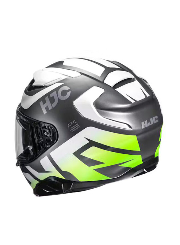 HJC Corporation F71 Bard Helmet, X Large, White/Green