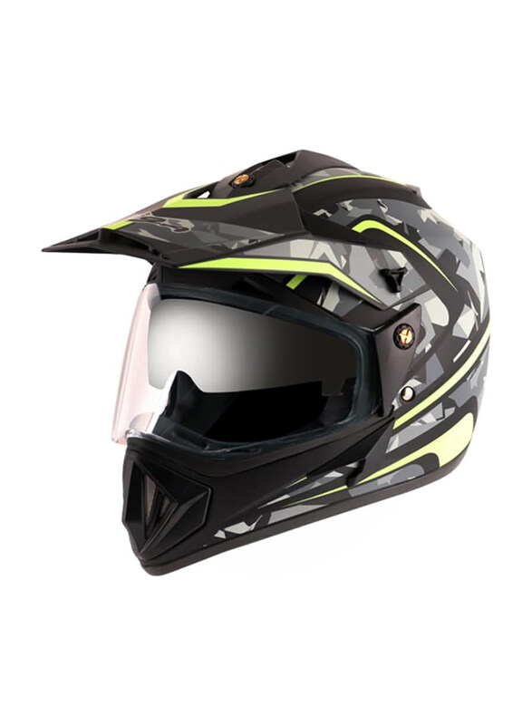 

Vega Off Road D/V Camo-E Helmet, Medium, Black/Yellow