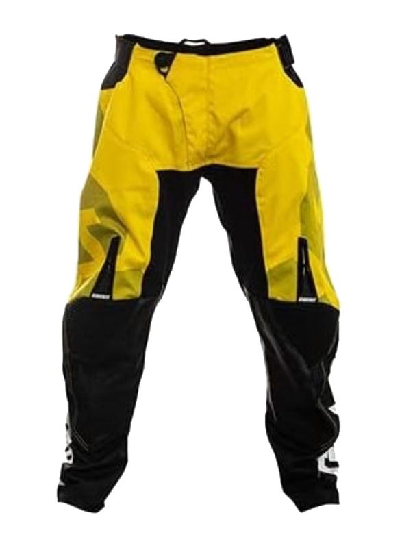 Circuit Equipment Cross & Enduro Kratos Pants for Unisex, Size 36, Yellow/Black