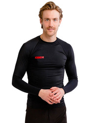 Jobe Rash Guard Long sleeve Top for Men, Large, Black