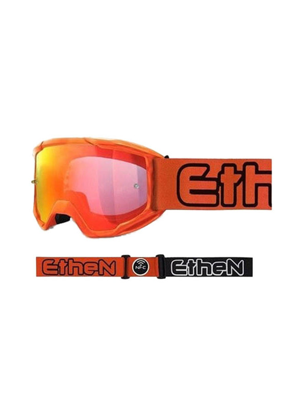 Ethen Motorcycle Goggle, One Size, OTG06, Orange Fluo/ Black