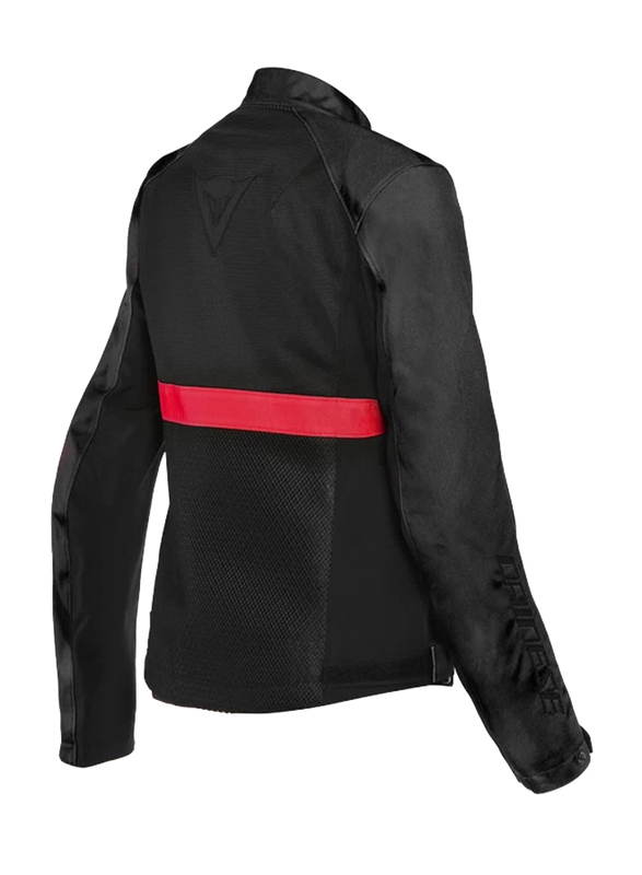 Dainese Ribelle Air Lady Tex Jacket, Black/Lava Red, Size 44