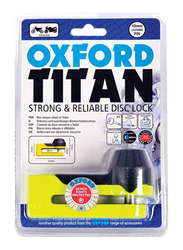 Oxford Titan Disc Lock and Pouch, Yellow/Black