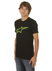 Alpinestars S.P.A. Ageless Classic Tee T-Shirt for Men, Double Extra Large, Black/Green