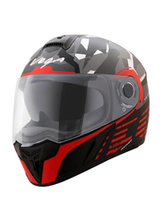 Vega Ryker D/V Camo Helmet, Medium, Black/Red