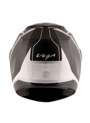Vega Helmets Int Edge DX Blast Helmet, EDGE DX BST-E-KS, Black/Grey, Medium