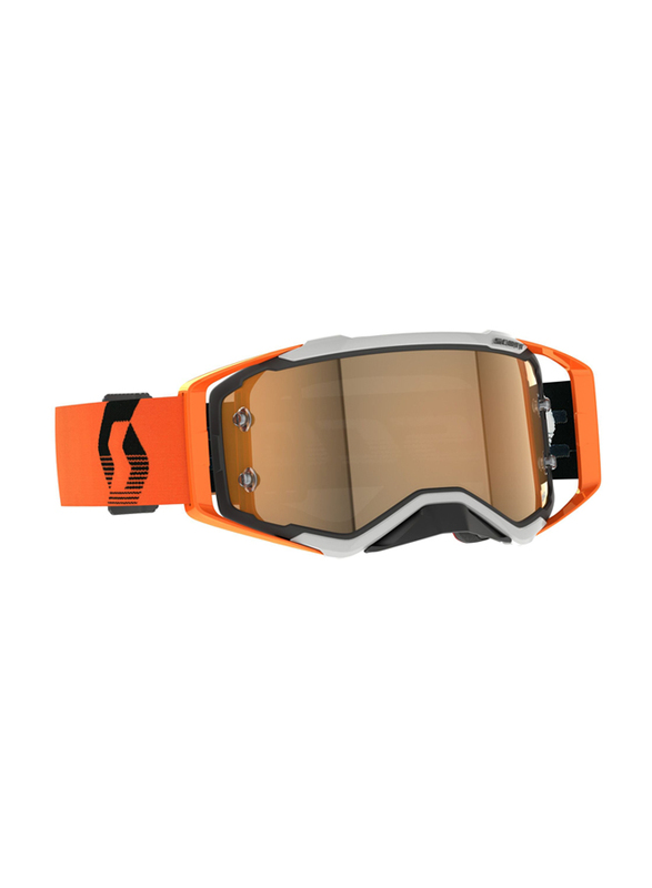 

Scott Prospect Amplifier Gold Chrome Works Goggle, Grey/Orange