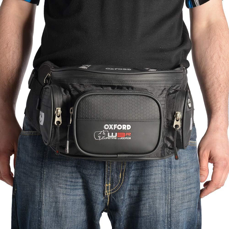 Oxford Products LTD Lifetime X3 Waist Bag for Bikers, 50 Litre, OL866, Black