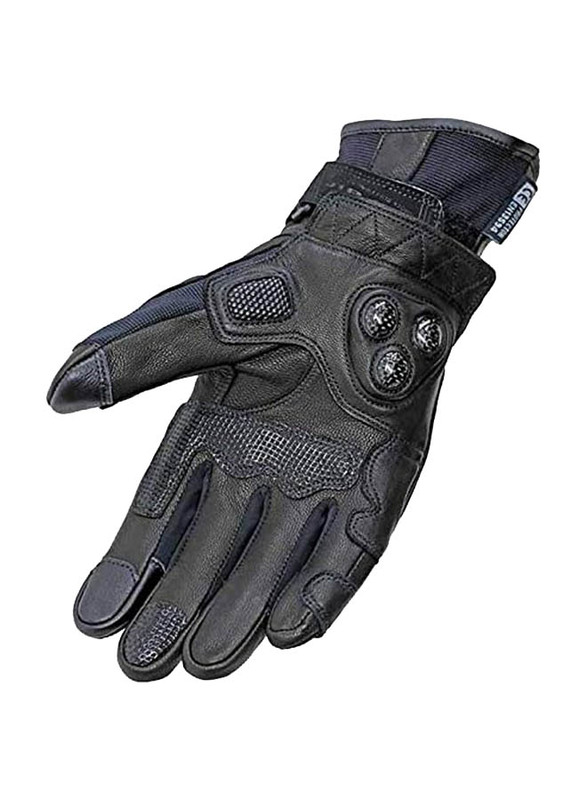 Hit Air G8 Gloves for Motorcycle Riders, Large, Black