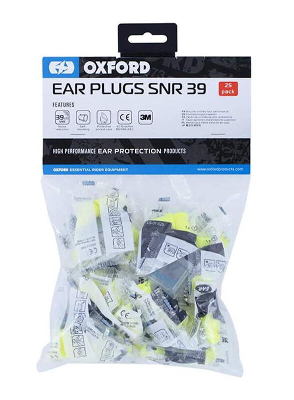 

Oxford Products Ltd Ear Plungs SNR39, Green, 25 Pairs