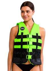 Jobe 4 Buckle Life Vest, X-Small, Lime