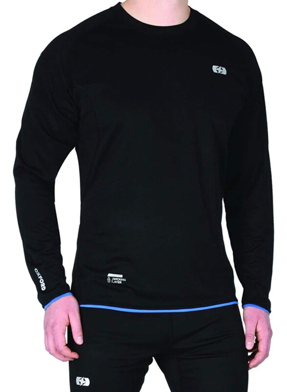 

Oxford Adult Cool Dry Layer Wicking T-Shirt Unisex, XL, Black