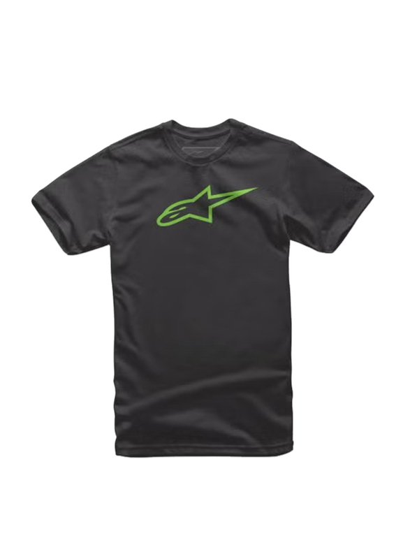 Alpinestars S.P.A. Ageless Classic Tee T-Shirt for Men, Extra Large, Black/Green