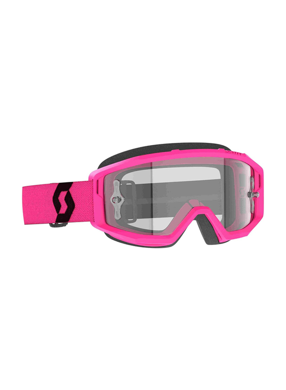 Scott Primal Clear Works Goggle, Pink/Black