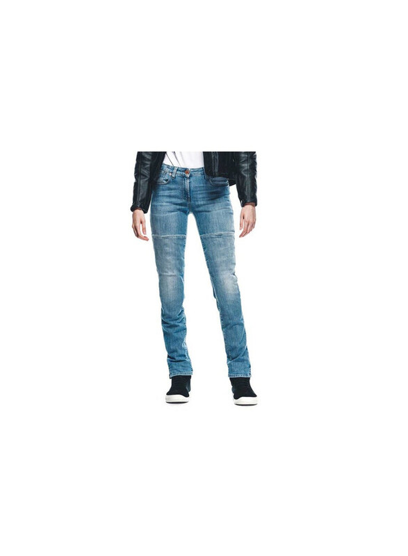 

Dainese Denim Stone Slim Tex Jeans for Women, 25, Light Blue