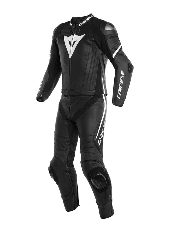 Dainese Laguna Seca 4 Mens Leather Suit, 2 Pieces, Black, 52 EU