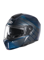 HJC RPHA 90S Balian Carbon Helmet, Large, Blue/Carbon
