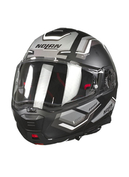 Nolan Upwind N-Com 57 Flip-Up Motorcycle Flat Helmet, N100-5, Black, Small