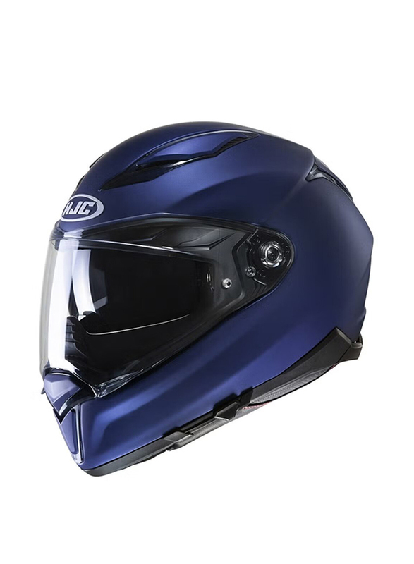 HJC F70 Solid Semi Flat Helmet, Large, F70-SOL-BLU-L, Metallic Blue