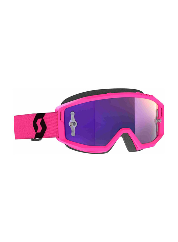 

Scott Primal Purple Chrome Works Goggle, Pink/Black