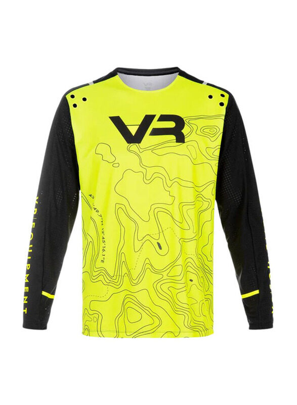 Vr46 Long Sleeve T-Shirt for Men, Medium, Yellow, EQMLSMX00128002