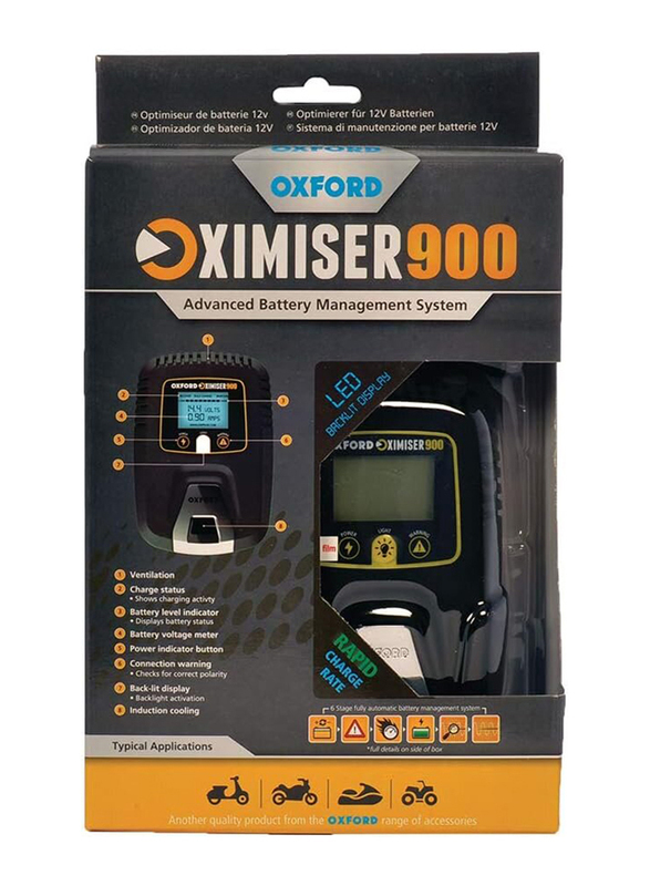 Oxford Oximiser 900 Essential Battery Management System, Black