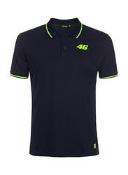 Valentino Rossi VR46 Polo T-Shirt, Large, Blue