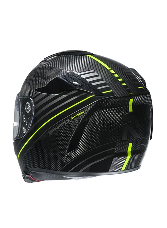 HJC RPHA 70 Artan Carbon MC4H Helmet, Medium, RPHA70-MC4H-ART-M, Black/Yellow