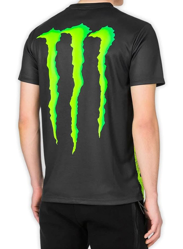 Valentino Rossi VR 46 Monster T-Shirt for Men, L, Grey