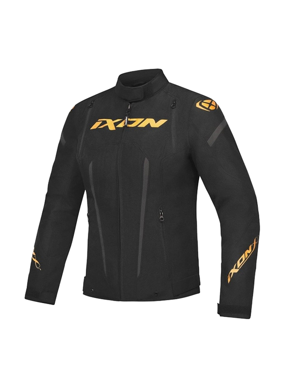 Ixon Striker Lady Ls Textile Jacket, Black/Gold, Small