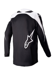 Alpinestars Fluid Narin Motocross Jersey for Men, Extra Large, Black/White