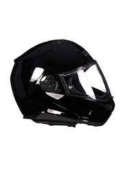 Nolan Classic N-Com Modular Motorcycle Helmet, Glossy Black, Medium
